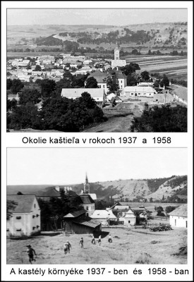 okolie kaštieľa v roku 1937 a 1958.jpg