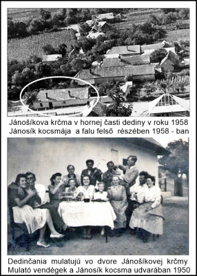 Jánošíková krčma  oproti mlynu Iráš  v roku 1950.jpg